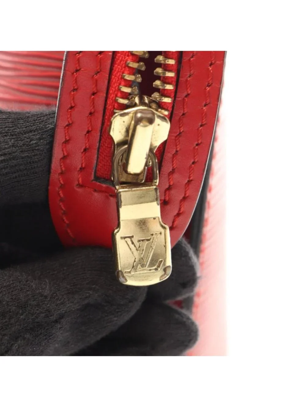 Louis Vuitton Shoulder Bag Saint Jacques Shopping Castien Red Leather